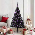vidaXL Kunstmatig Voorverlicht Kerstboom met 150 LED Zwart, Diversen, Kerst, Verzenden, Nieuw