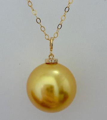Zonder minimumprijs - Ketting met hanger - 18 karaat Geel
