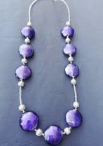 Murano, Zilver - Halsketting, Antiek en Kunst
