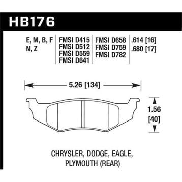 Hawk SRT4 HPS Street Rear Brake Pads, Ophalen of Verzenden, Nieuw