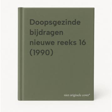 Doopsgezinde bijdragen nieuwe reeks 16 (1990) 9789070164904, Verzenden, Zo goed als nieuw