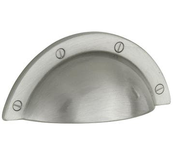 Schelpgreep Shell mat nikkel gelakt, Verzenden, Nieuw