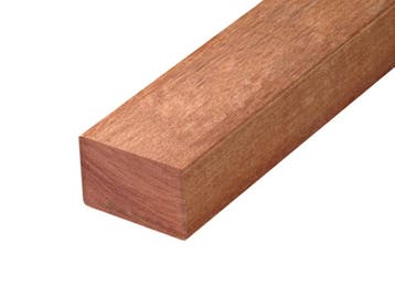 Regel hardhout angelim vermelho geschaafd, 4.5x7.0x200 cm, Ophalen of Verzenden, Nieuw
