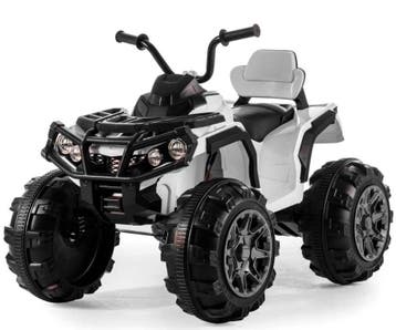 Kinder Quad 12v wit, 2.4ghz RC, FM radio, leder NIEUW!, Ophalen of Verzenden, Nieuw