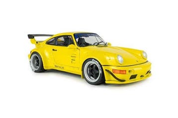 Porsche 911 RWB Bodykit 23 Natali Yellow (993) - 1:18 -, Hobby en Vrije tijd, Nieuw