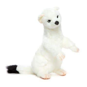 Hansa pluche hermelijn knuffel - 30 cm - pluche, Verzenden, Nieuw