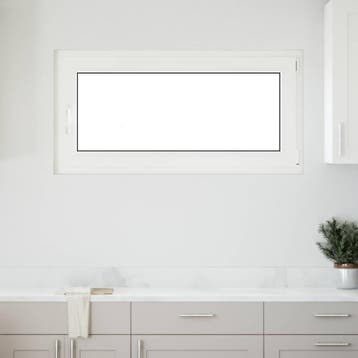 vidaXL Kelderraam RISOR 120 x 60 cm PVC en glas Wit, Verzenden, Nieuw