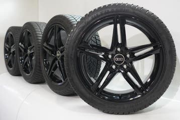 Audi A4 S4 B9 8W 18 inch velgen Goodyear Winterbanden Origin, Auto-onderdelen, 18 inch, Gebruikt, Velg(en), Winterbanden
