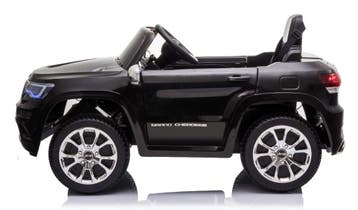 Kinderauto, JEEP GRAND CHEROKEE®,zwart, leder, rubber,NIEUW!, Ophalen of Verzenden, Nieuw