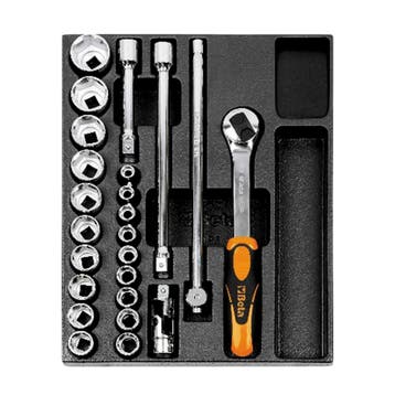 Inlegbak Met Assortiment Gereedschap T83-24 Beta Tools, Verzenden, Nieuw