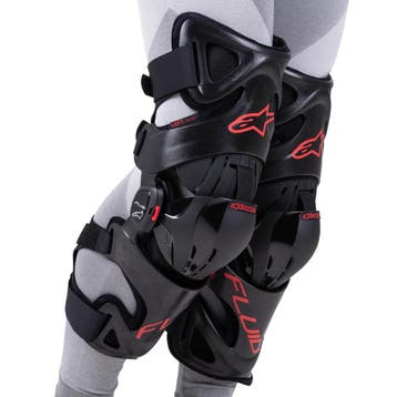 Kniebeschermers Alpinestars Fluid Pro Zwart-Rood, Verzenden, Nieuw