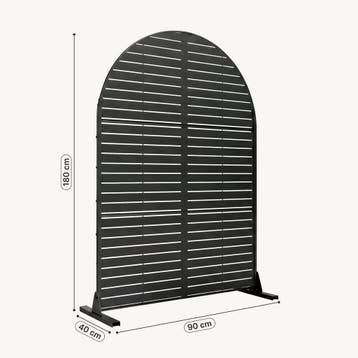 Tuinscherm Nodepp privacyscherm 180x90x40 cm zwart casa.pro, Tuin en Terras, Verzenden, Nieuw