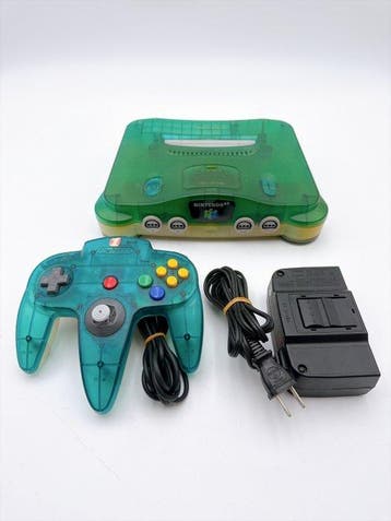 Nintendo - #2077.Nintendo 64 Jungle Green Transparent, Nieuw