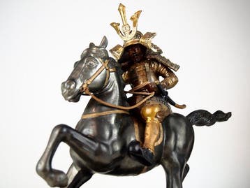 Koper - Kusunoki Masashige  - Standbeeld van Kusunoki, Antiek en Kunst