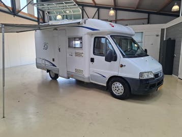 2005 Burstner T585 Harmony 2.3JTD 2x Airco Solar 138000Km, Koelkast, Ringverwarming, Fiat, Tot en met 3