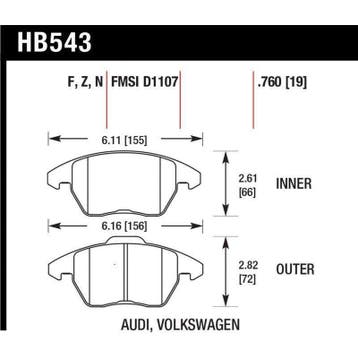 Hawk Audi A3 Quattro / VW EOS / Golf / Jetta / Passat /, Ophalen of Verzenden, Nieuw