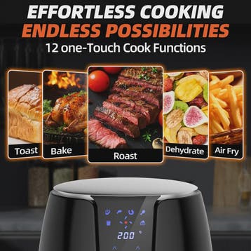 Airfryer 3.5L 1500W - 12 Programma's & Vaatwasserbestendig -, Verzenden, Nieuw