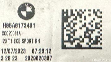 BMW iX i20 LED rechter achterlicht rechts H85A8173401, Ophalen, Gebruikt, BMW