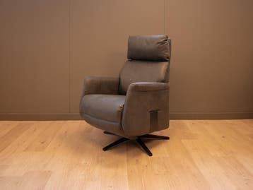 Relaxstoel Rotterdam met hoge korting in microleder!, Huis en Inrichting, Verzenden, Minder dan 75 cm, Nieuw, Leer