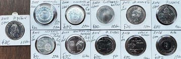Portugal. 2 1/2 Euro / 5 Euro 2003/2006 (11 moedas) (Zonder