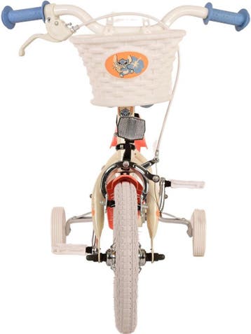 Disney Stitch Kinderfiets - Meisjes - 12inch - Crème Koraal, Verzenden, Nieuw