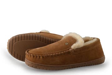 Warmbat Australia Pantoffels in maat 44 Cognac, Overige kleuren, Verzenden, Zo goed als nieuw, Pantoffels of Sloffen