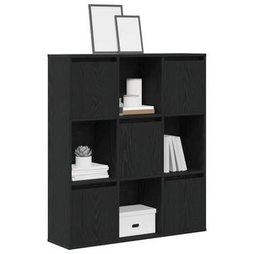 vidaXL Boekenkast 89x24x101,5 cm bewerkt hout zwart, Verzenden, Nieuw, Overige houtsoorten