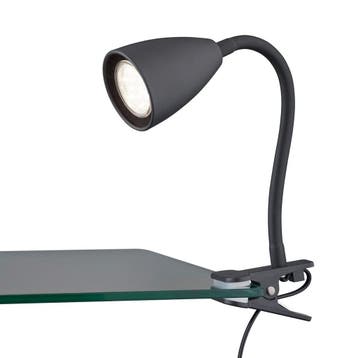 LED Klemlamp - Trion Wandy - GU10 Fitting - Zwart, Huis en Inrichting, Lampen | Tafellampen, Ophalen of Verzenden, Nieuw, Metaal