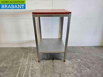 RVS Polyethyleen PE Snijtafel Werktafel 65 x 65 x 111,5 cm, Ophalen of Verzenden, Gebruikt