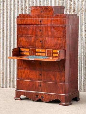 Ladekast - chiffoniere, hoge ladekast, commode - Mahonie,
