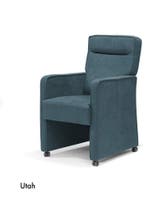 Eetkamerstoel Utah - eetkamerstoelen - Blauw, Huis en Inrichting, Stoelen, Nieuw, Blauw, Stof