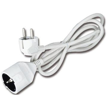 Verlengsnoer - Aigi Gamon - 3680W - 3 Meter - Wit |, Ophalen of Verzenden, Nieuw