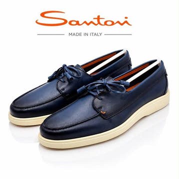 Santoni - Veterschoenen - Maat: EU 44.5, Nieuw