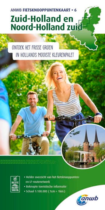 Zuid-Holland Fietsknooppuntenkaart 6 - ANWB 9789018041977, Verzenden, Zo goed als nieuw, ANWB