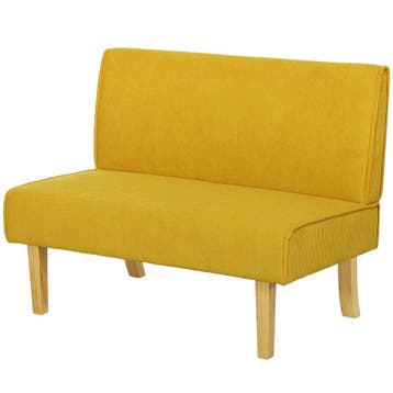 TRUUSK 2-zitsbank Corduroy-look - Houten poten - Gestoffeerd, Verzenden, Nieuw