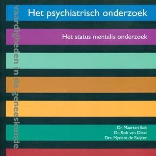Het psychiatrisch onderzoek / Vaardigheden in de geneeskunde, Boeken, Wetenschap, Zo goed als nieuw, Verzenden