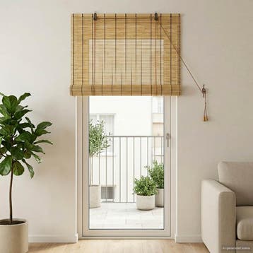 vidaXL Rolgordijn Naturel 100 x 220 cm Riet, Verzenden, Nieuw, Bruin