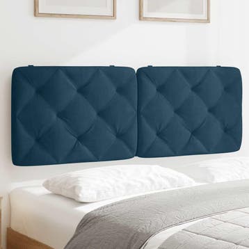vidaXL Hoofdbordkussen 140 cm fluweel blauw, Huis en Inrichting, Verzenden, Nieuw, Blauw, Stof