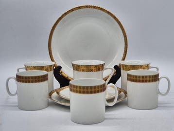 Thomas Germany – Tassen-Set mit Tellern – Porzellan mit