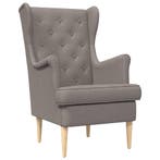 vidaXL Fauteuil Taupe Stof, Huis en Inrichting, Fauteuils, Verzenden, Nieuw
