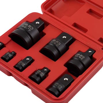 Impact Adapters 1/4 3/8 1/2 3/4 1 Cr-Mo Staal 8 Stuks, Verzenden, Nieuw