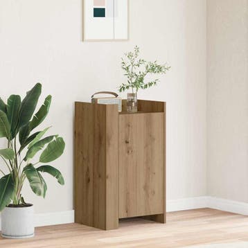 vidaXL Dressoir Artisan Eiken 45 x 35 x 75 cm, Verzenden, Nieuw, Overige houtsoorten, Minder dan 50 cm
