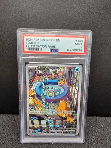 1 Graded card - Squirtle - PSA 9, Nieuw
