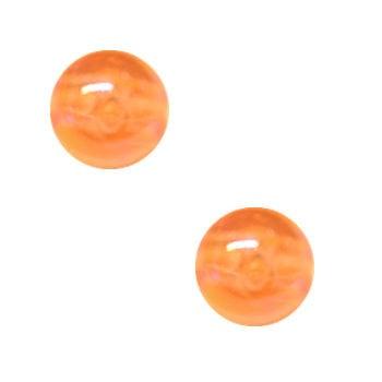 50 x Kinderkralen Acryl AB Glans Oranje 6 mm (Acrylkralen), Ophalen of Verzenden, Nieuw, Kraal