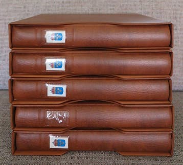 Zweden 1971/1997 - 5 Lindner Falzlos albums met cassettes, Gestempeld