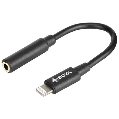Boya Universele Adapter BY-K3 3,5mm TRRS naar Lightning, Computers en Software, Pc- en Netwerkkabels, Nieuw, Ophalen of Verzenden