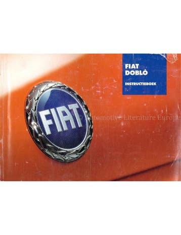 2005 FIAT DOBLO INSTRUCTIEBOEKJE NEDERLANDS