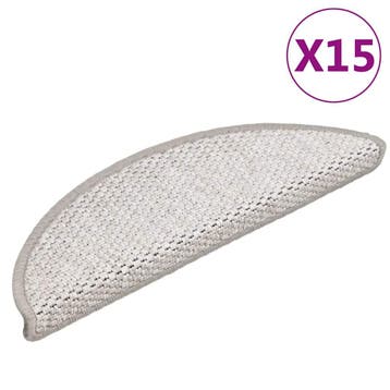 vidaXL Trapmatten zelfklevend 15 st sisal-look 56x17x3 cm, Verzenden, Nieuw