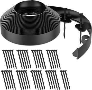 Gazonrand 6cm Zwart | Tweedekansje | OP=OP, Tuin en Terras, Kunststof, 200 cm of meer, Ophalen of Verzenden, Zo goed als nieuw