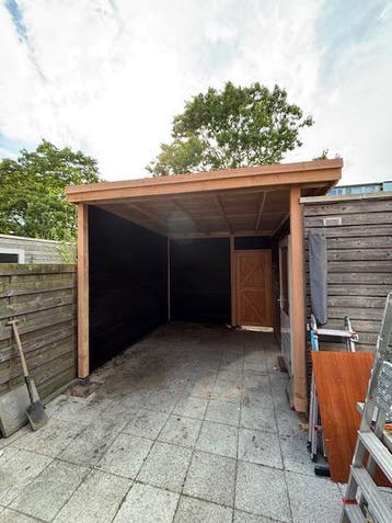 Veranda en schuurtjes, Tuin en Terras, Nieuw, Hout, Overige typen, Met overkapping